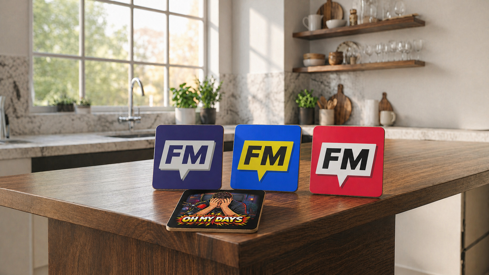 Creator 2.0 FM Pack of 4 Coasters coasters