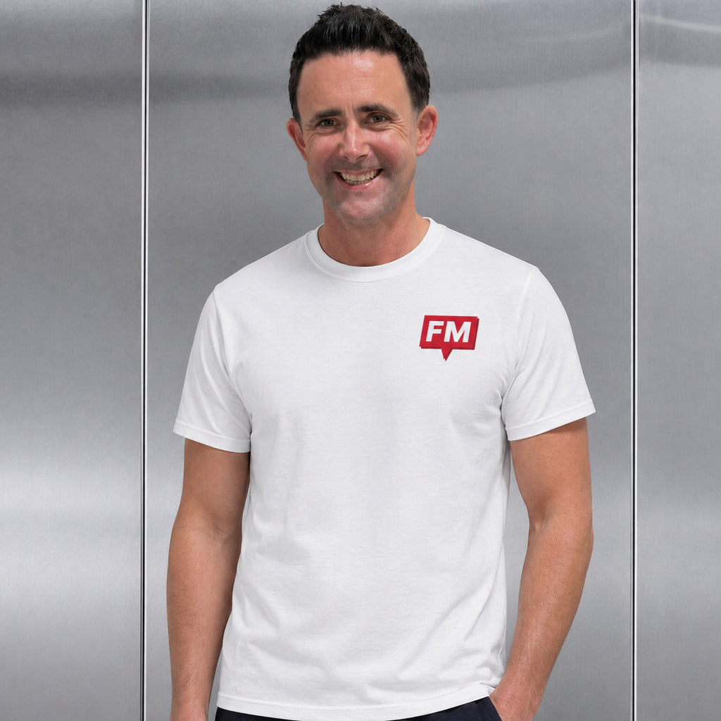 FM Creator 2.0 Small Logo Tee White / Saints Red